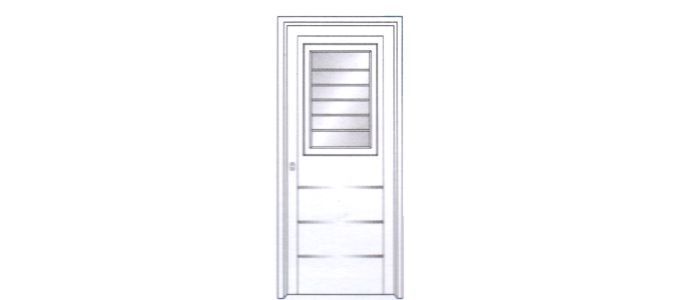 Puerta de Hierro Machimbrada de Cocina - Con 
						apliques